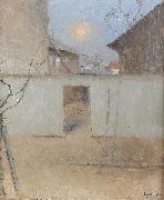 Nils Kreuger April Evening oil painting on canvas